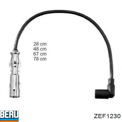 Купить ZEF1230 Beru Провода высокого напряжения