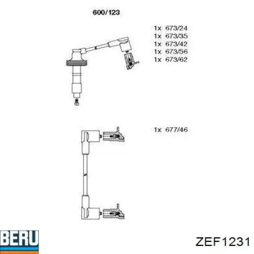 Высоковольтные провода ZEF1231 Beru