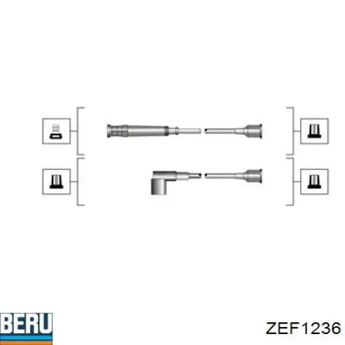 ZEF1236 Beru высоковольтные провода