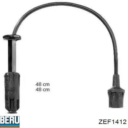ZEF1412 Beru высоковольтные провода