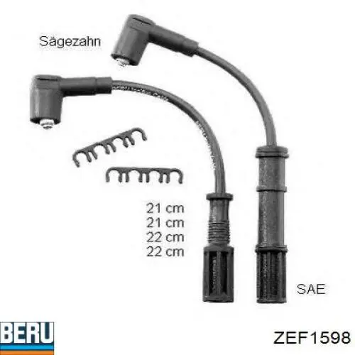 ZEF1598 Beru высоковольтные провода