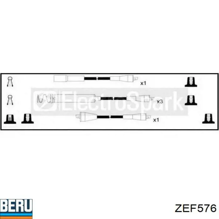 Провода зажигания Beru ZEF576 цена, от 17.46 USD