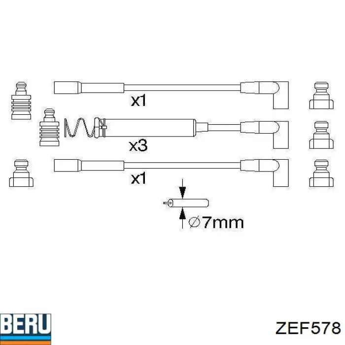 Высоковольтные провода ZEF578 Beru