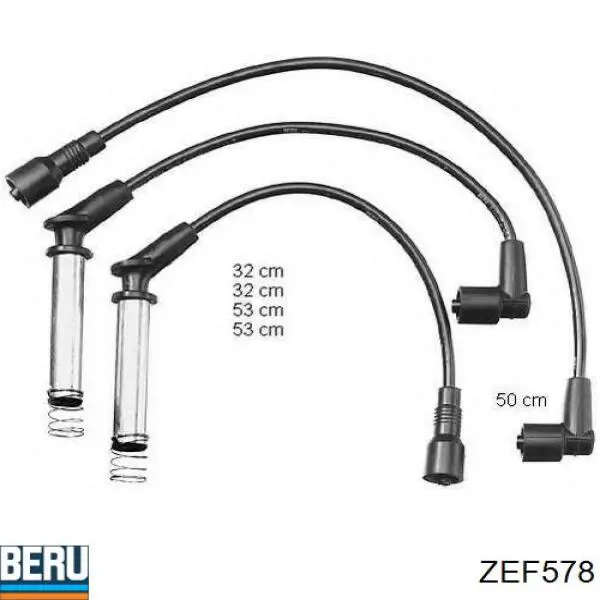 ZEF578 Beru Провода высоковольтные