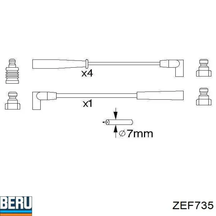 Бронепровода Beru ZEF735