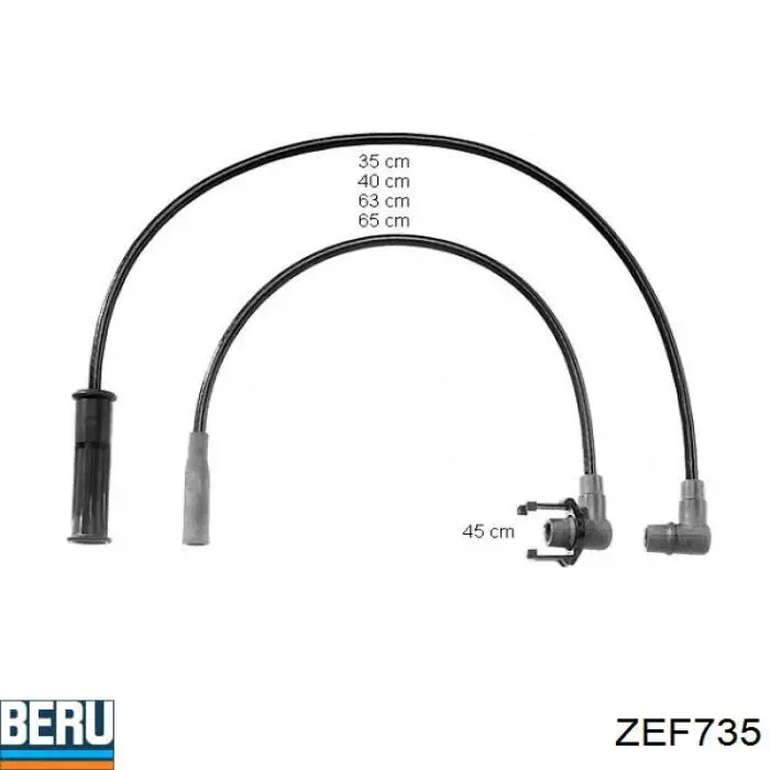 ZEF735 Beru высоковольтные провода