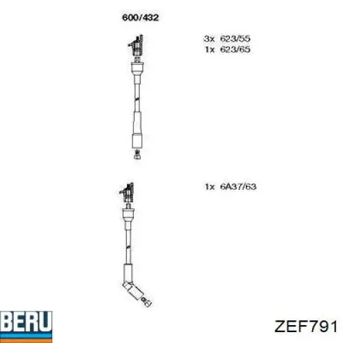 Высоковольтные провода ZEF791 Beru