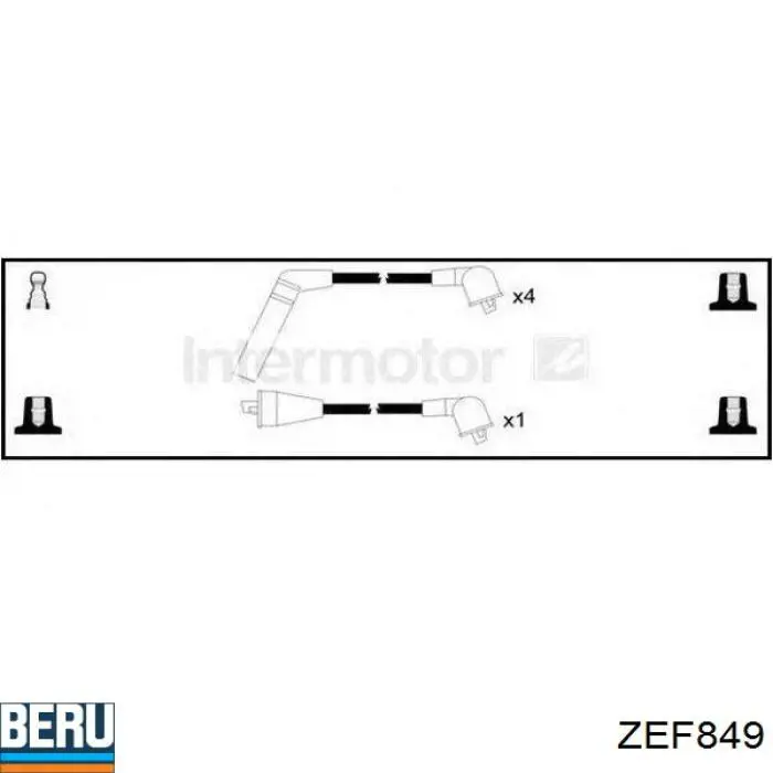 ZEF849 Beru высоковольтные провода