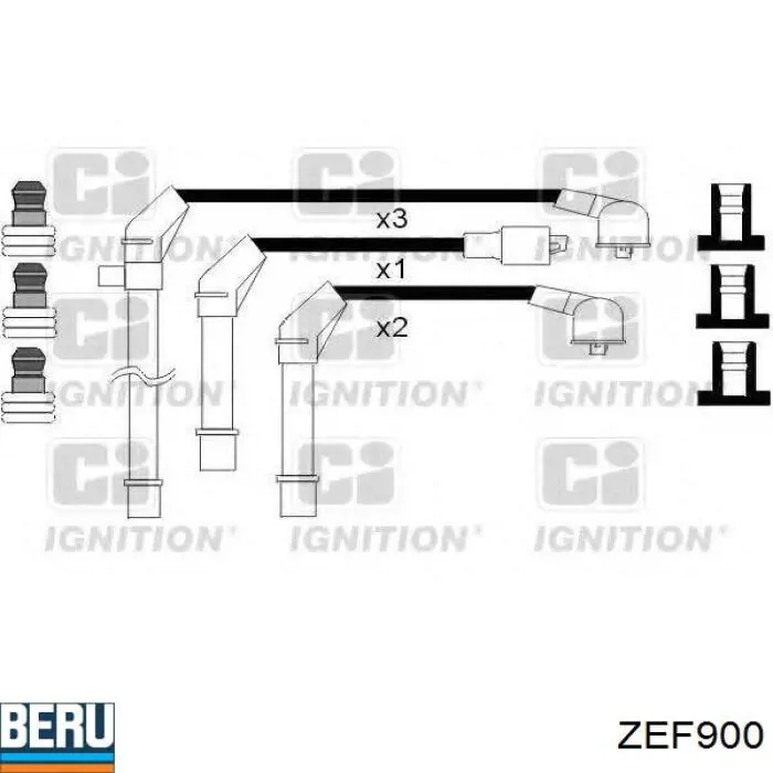 Высоковольтные провода ZEF900 Beru