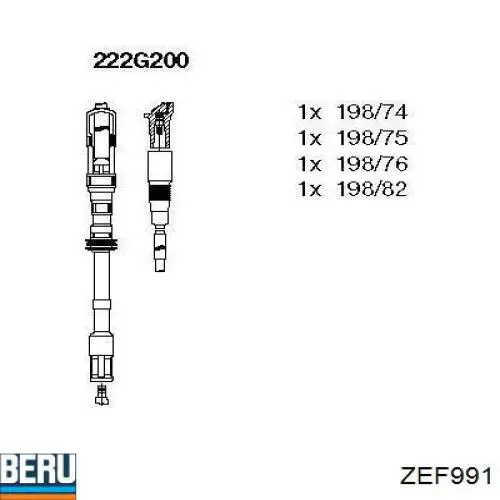 Juego de cables de encendido ZEF991 Beru