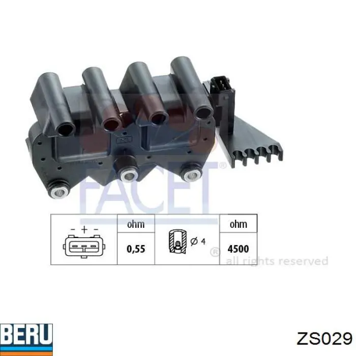 Катушка Beru ZS029