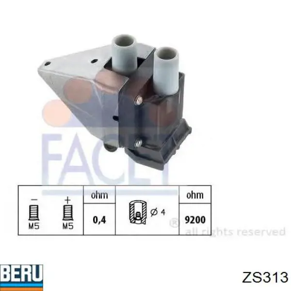 Модуль зажигания Beru ZS313 цена, от 26.93 USD