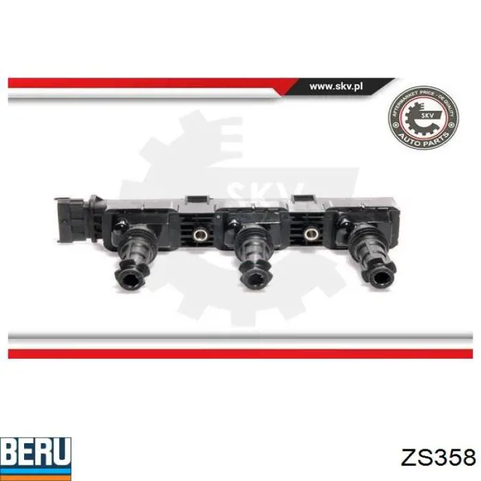 Купить ZS358 Beru Катушка зажигания