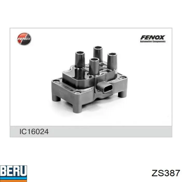 21640002 Febest Катушка зажигания