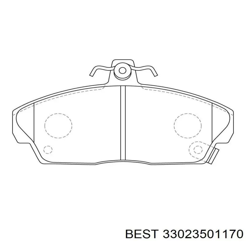 Передние тормозные колодки 33023501170 Best