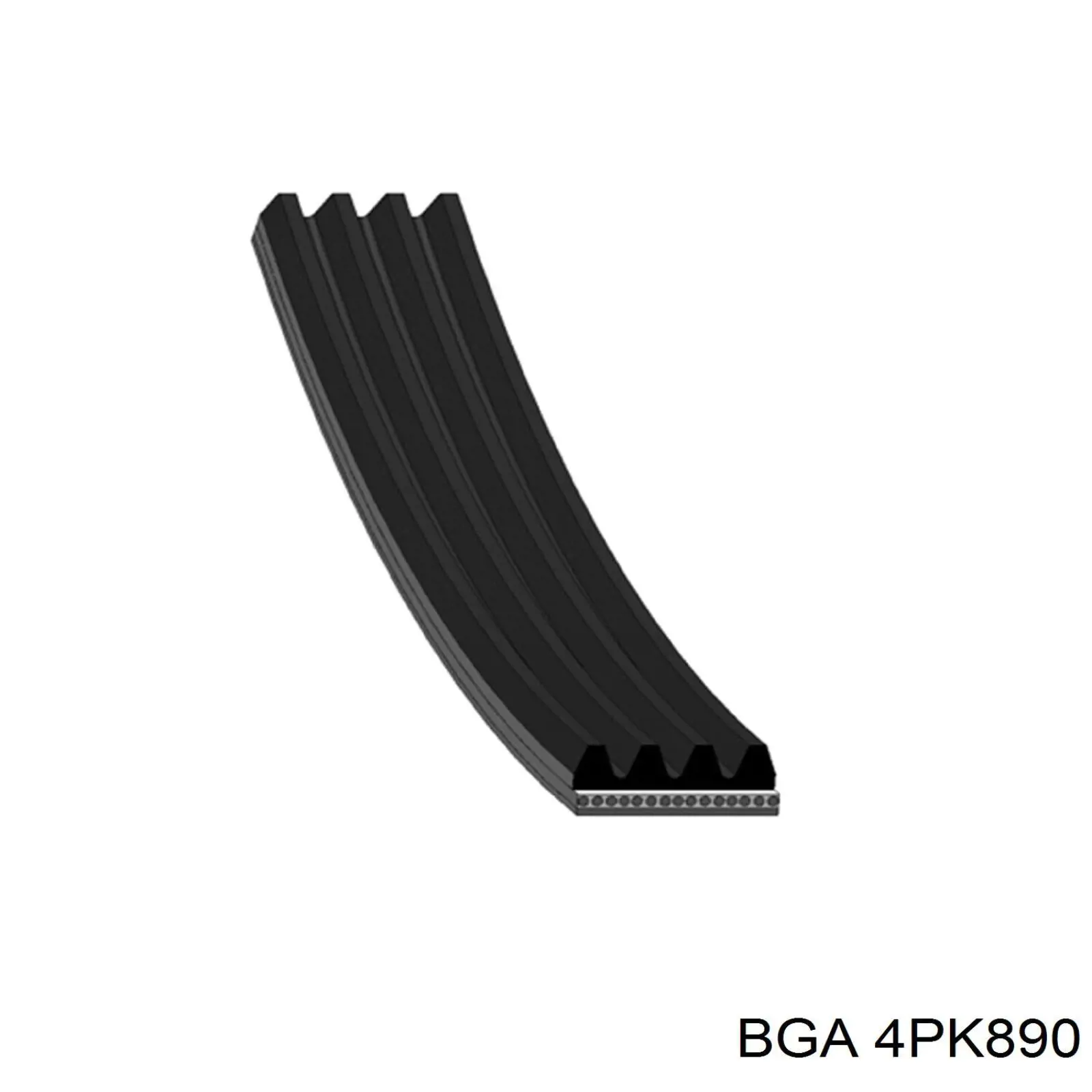 Correa trapezoidal 4PK890 BGA