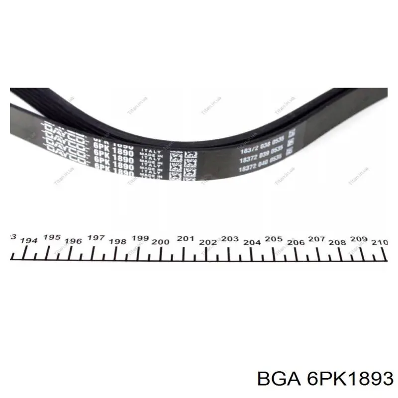 Купить 6PK1893 BGA Ремень генератора
