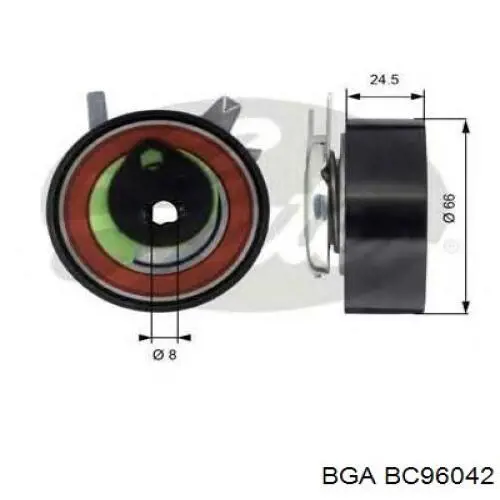 Ролик натяжителя ремня газораспределения BGA BC96042 цена, от 21.17 USD