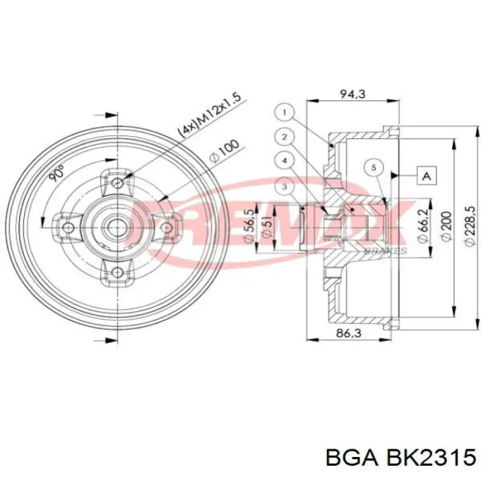 Купить BK2315 BGA Болт ГБЦ