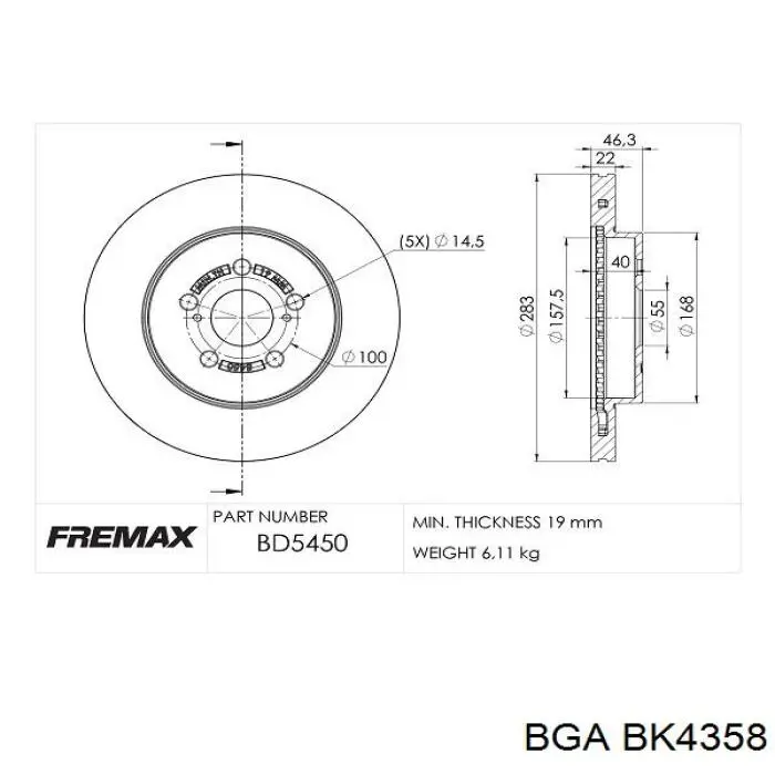 Болт головки блока цилиндров, ГБЦ BGA BK4358 цена, от 6.52 USD