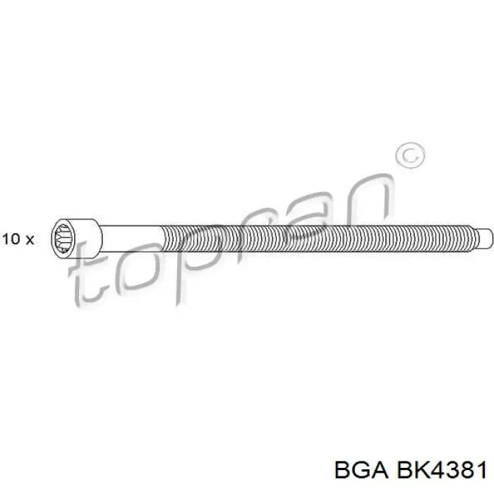 Болт головки блока цилиндров, ГБЦ BGA BK4381 цена, от 15.31 USD