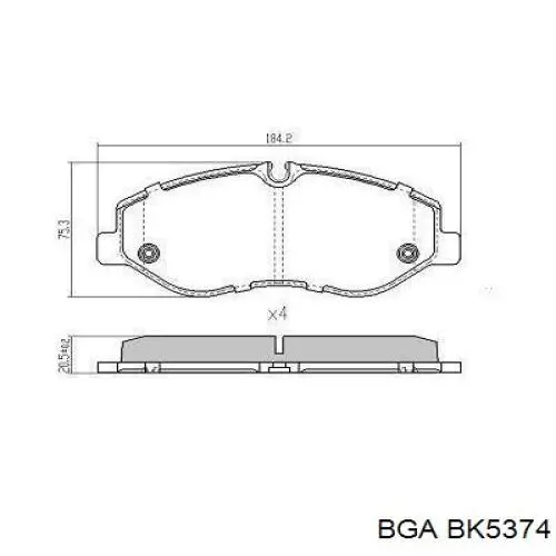 Купить BK5374 BGA Болт ГБЦ