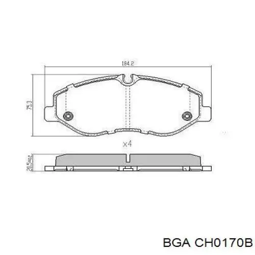 Прокладка ГБЦ CH0170B BGA