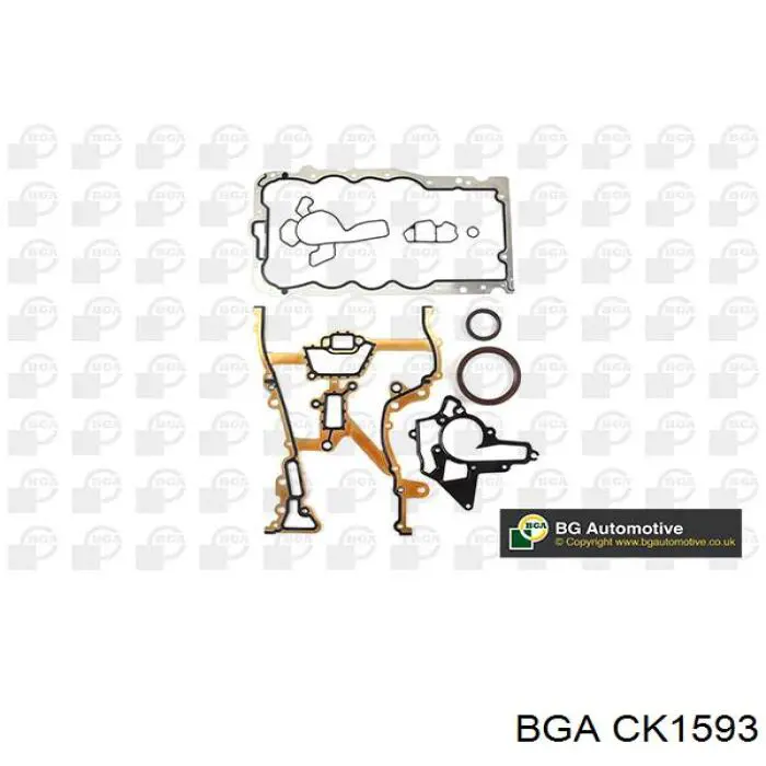 CK1593 BGA комплект прокладок двигателя нижний