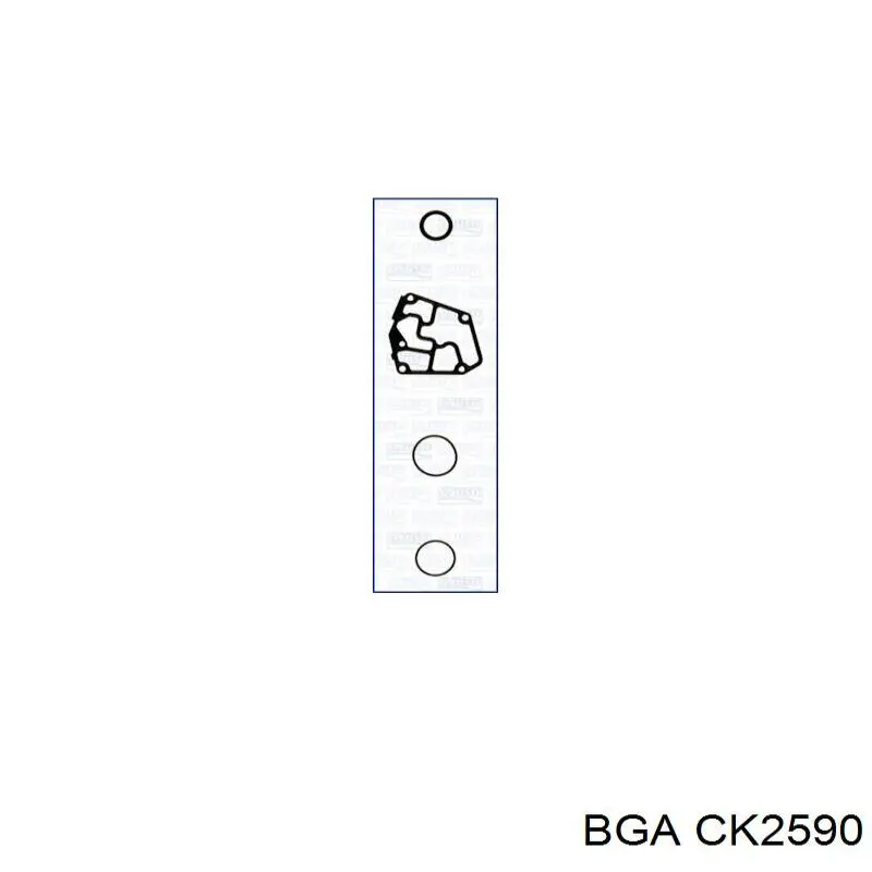 CK2590 BGA комплект прокладок двигателя нижний
