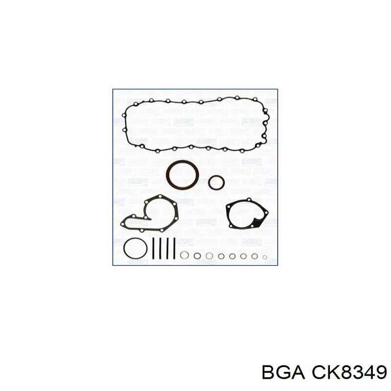 Нижний комплект прокладок двигателя BGA CK8349 цена, от 28.50 USD