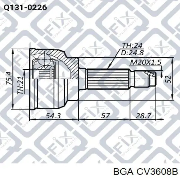 CV3608B BGA Наружная граната