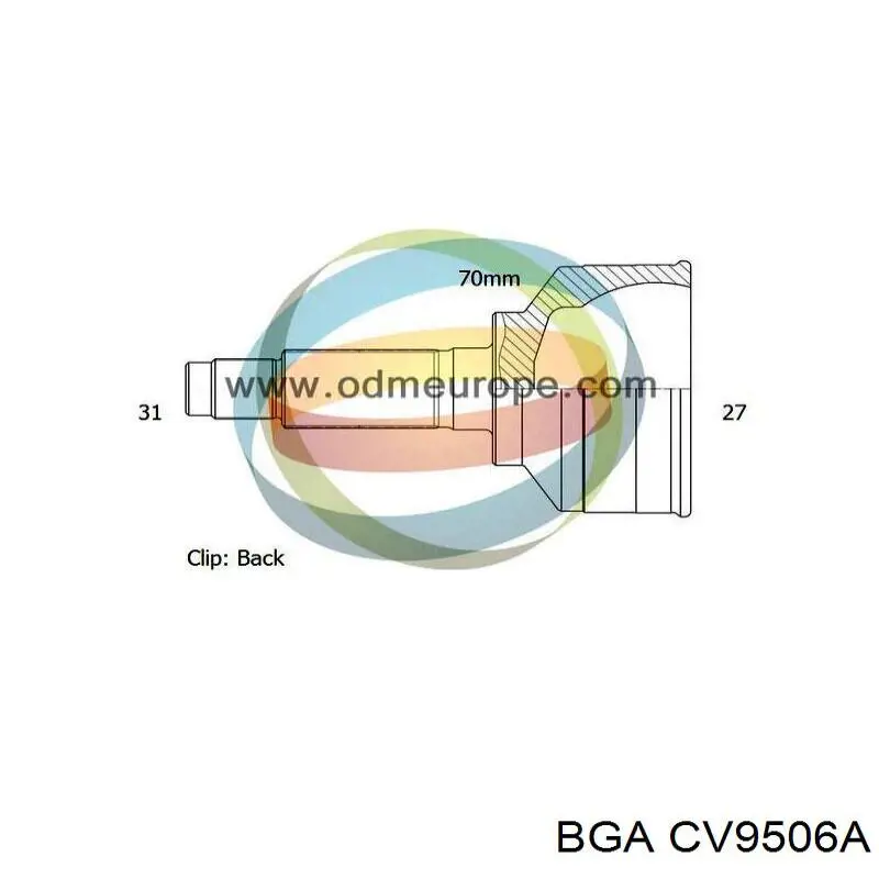 Граната колесная BGA CV9506A цена, от 33.69 USD