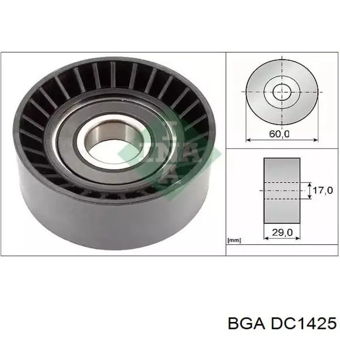 Натяжитель приводного ремня DC1425 BGA