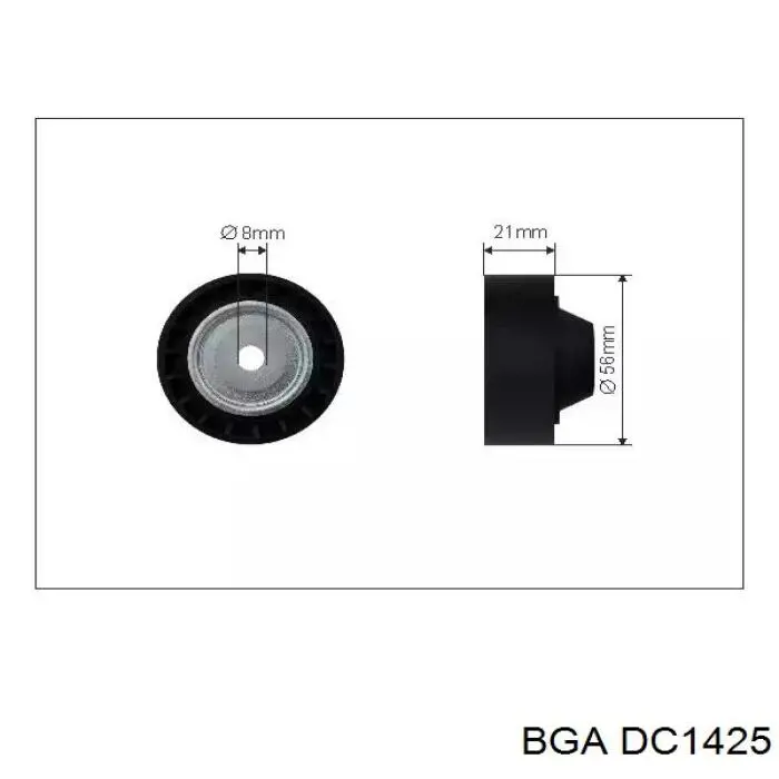 Натяжная планка поликлинового ремня BGA DC1425
