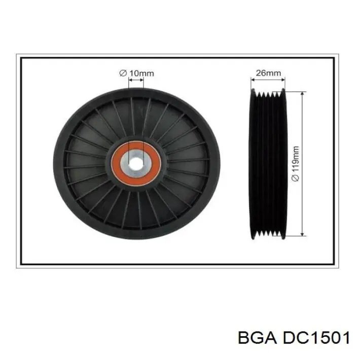 Ролик паразитный BGA DC1501