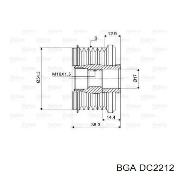 Купить DC2212 BGA Шкив ремня генератора