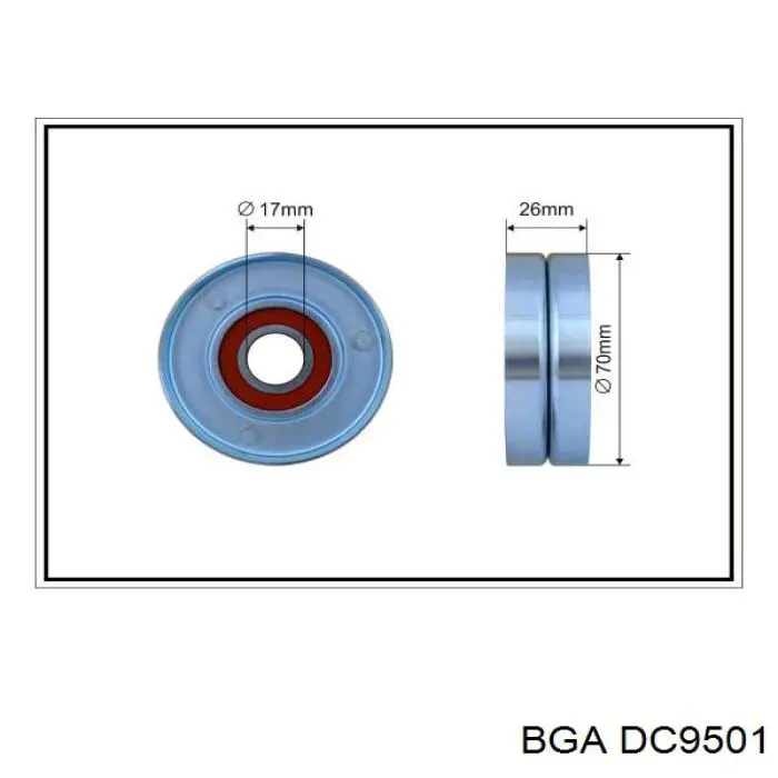 Натягувач приводного ременя DC9501 BGA