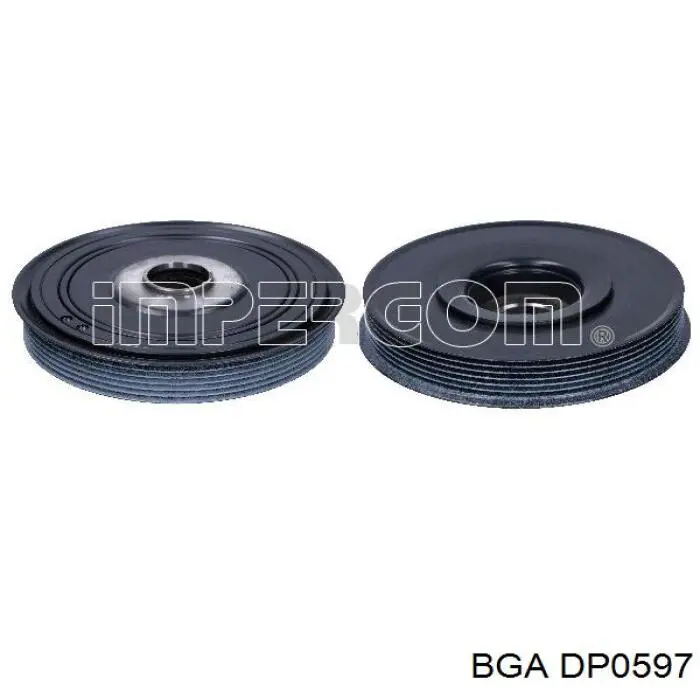 Шкив коленвала (демпфер) BGA DP0597 цена, от 50.59 USD
