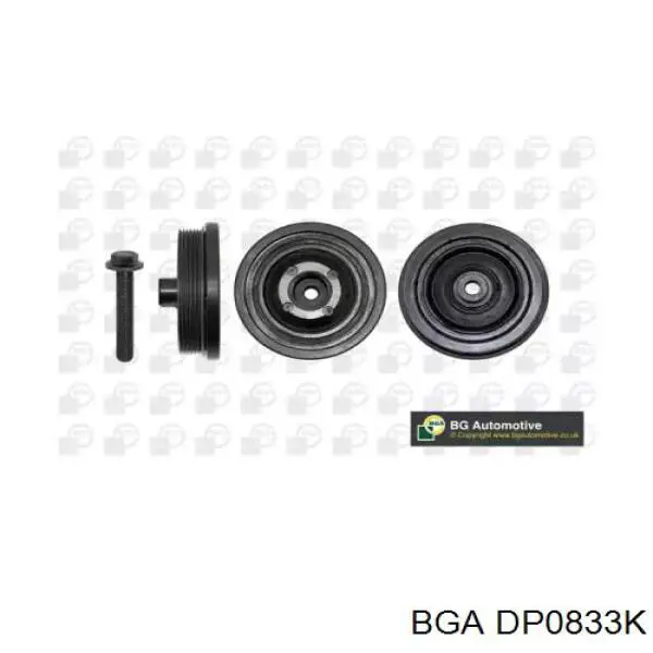 Шкив коленвала (демпфер) BGA DP0833K цена, от 53.21 USD