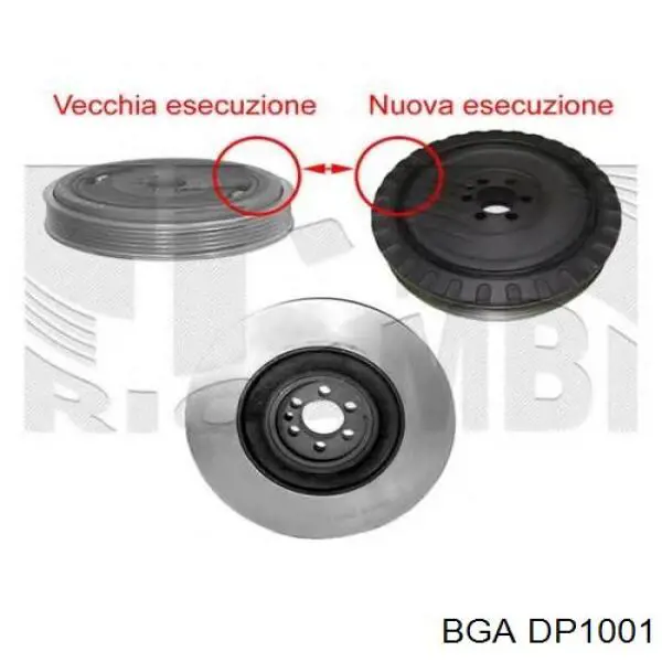 Шкив коленвала DP1001 BGA