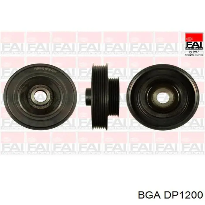 Шкив коленвала (демпфер) BGA DP1200 цена, от 44.00 USD