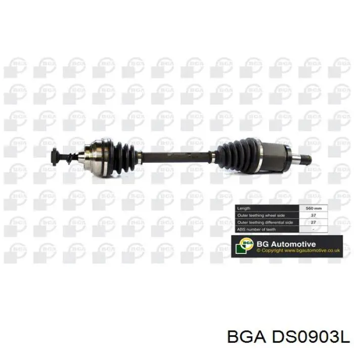 DS0903L BGA полуось (привод передняя левая)