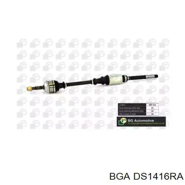 Полуось (привод) передняя правая DS1416RA BGA