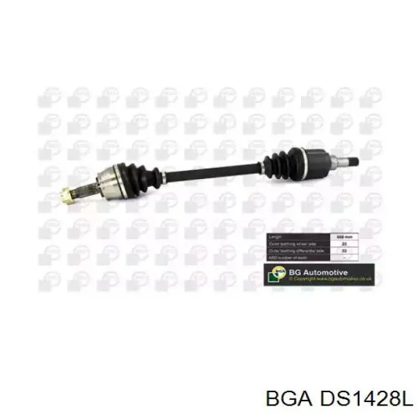 Привод передний левый BGA DS1428L цена, от 94.25 USD