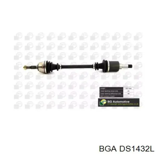 Полуось (привод) передняя левая DS1432L BGA