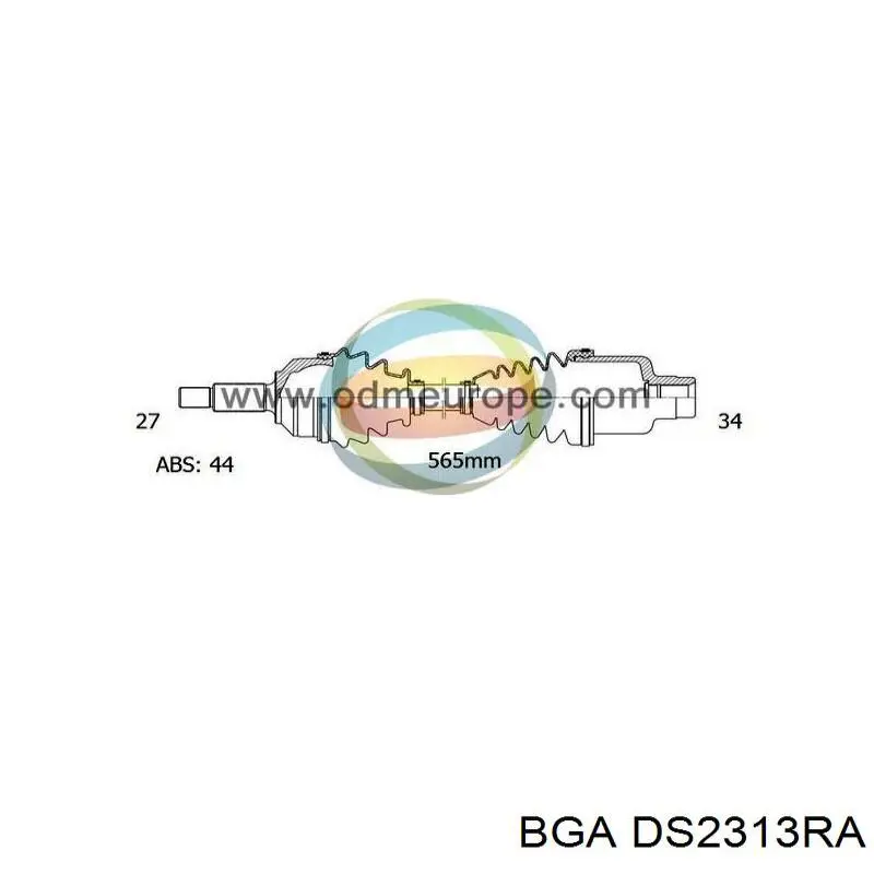 DS2313RA BGA полуось (привод передняя правая)