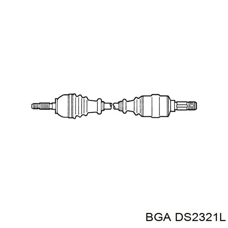 DS2321L BGA полуось (привод передняя левая)