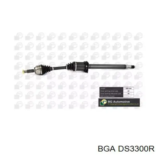 DS3300R BGA полуось (привод передняя правая)
