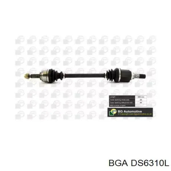 Привод передний левый BGA DS6310L цена, от 80.35 USD
