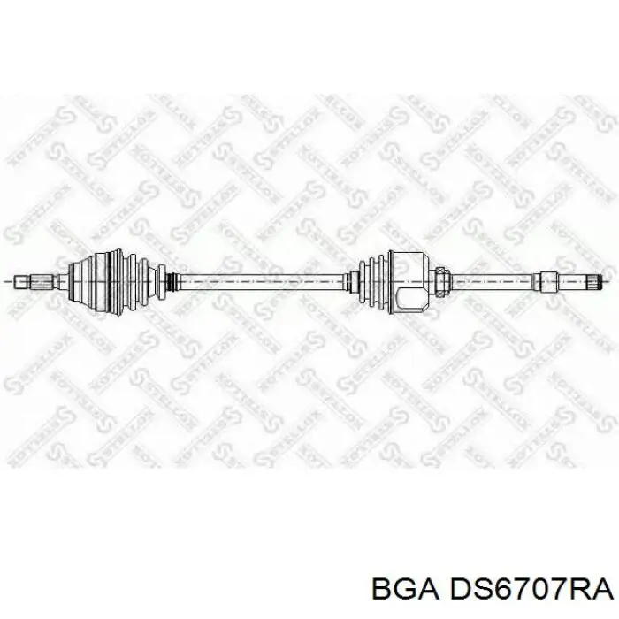 Привод передний правый BGA DS6707RA цена, от 89.93 USD